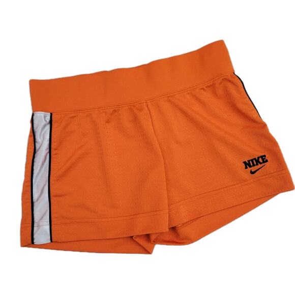 Vintage Nike Womens Small 4-6 Orange Athletic Running Training Shorts Y2k - Picture 1 of 8